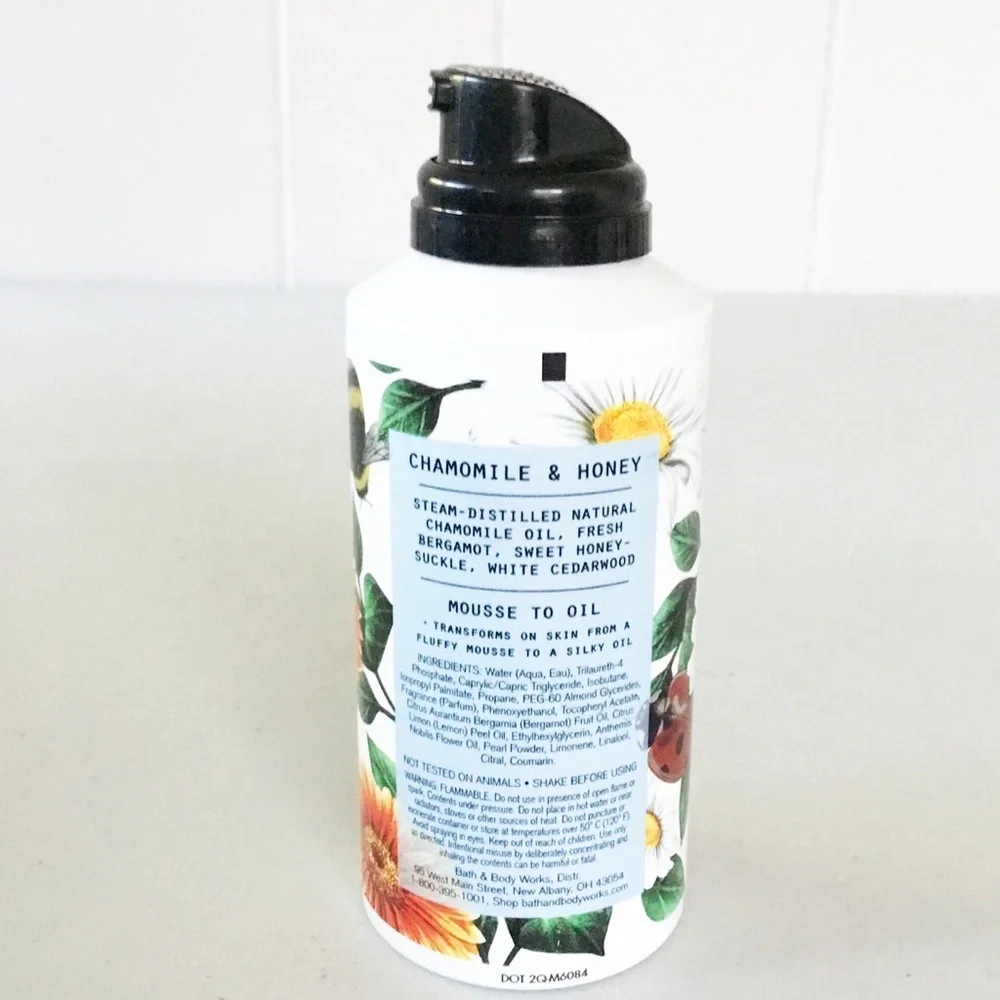 Bath & Body Works Chamomile & Honey Mousse to Oil 5.3 Oz